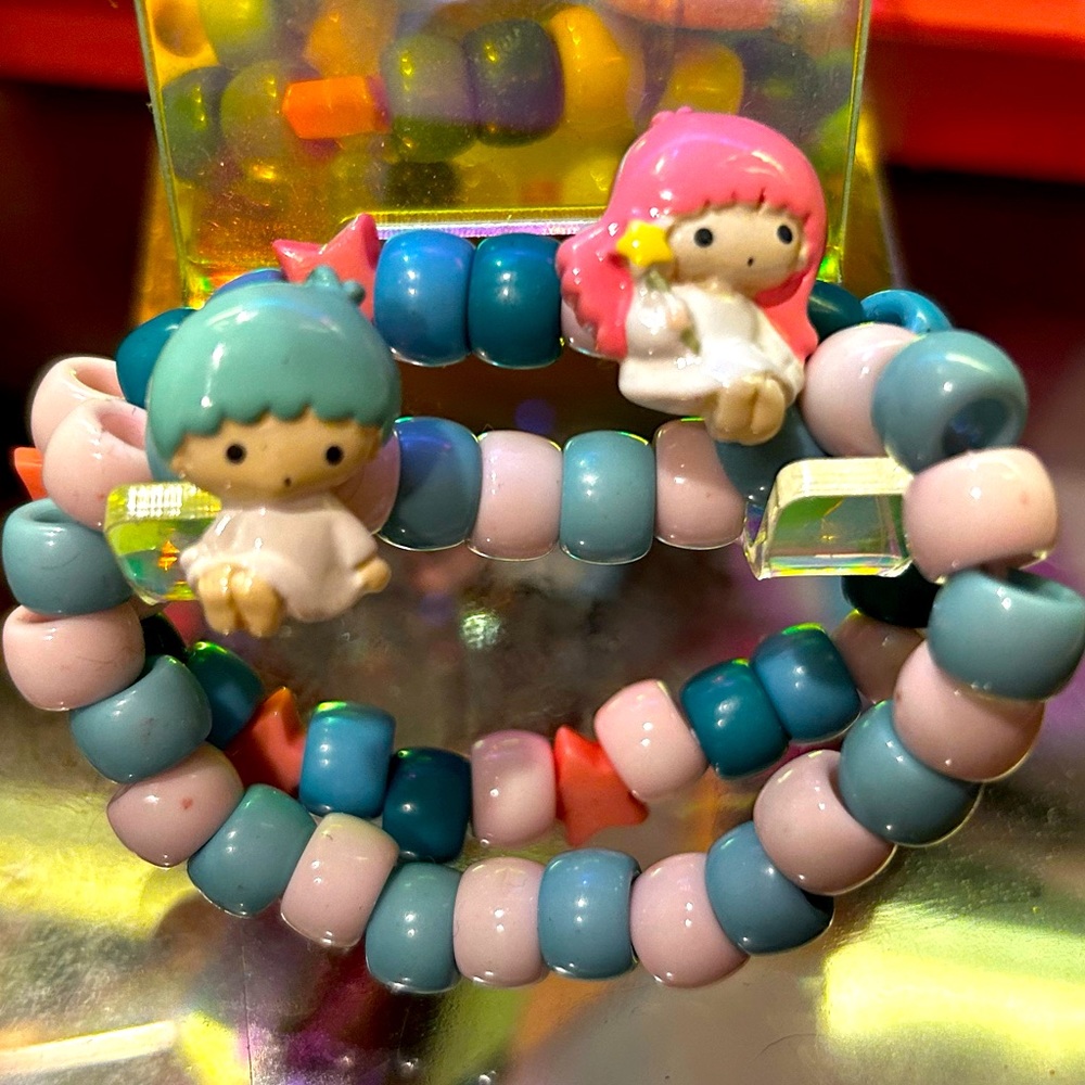 Little Twin Star beaded bracelet set